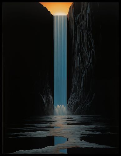 Plakat 50x65cm Wodospad Światła na Arena.pl