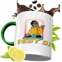 Kubek Zielony Dla Dja Dj'a Dj Na Urodziny Prezent