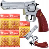 PISTOLET NA SPŁONKĘ KAPISZONY GRATIS 10x720szt METALOWY REWOLWER DLA DZIECI