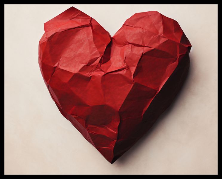 Plakat 50x40cm Kreślone Serce zdjęcie 2