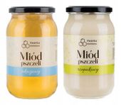 Miód akacjowy + rzepakowy 1150g Polskie miody