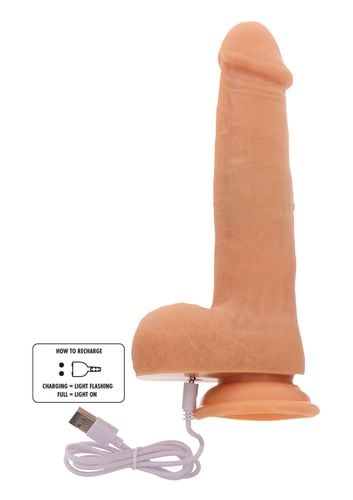 rotating beads vibrating dildo light skin tone na Arena.pl