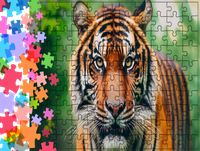 Puzzle tradycyjne Zwierzęta - Tygrys