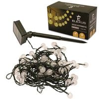 18797 SOLRNE LAMPKI OGRODOWE NA ŁAŃCUCHU 10M 60 LAMPEK CIEPŁE ZEWNĘTRZ