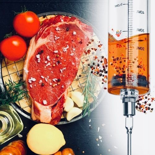 STRZYKAWKA NASTRZYKIWARKA DO MIĘSA SZPRYCA WĘDLIN SZYNKI MIĘS ZESTAW zdjęcie 9