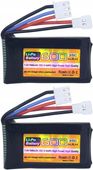 2 szt. Baterie 7,4 V 600 mAh 35C 2S Kompatybilne z ciężarówką samochodową