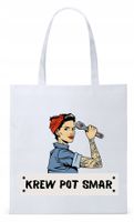 Dla Mechanika Prezent Torba Eco Biała Shopper Z Nadrukiem Ze Zdjęciem