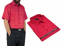 Duża koszula męska ostro czerwona krótki  duży rozmiar 47/48