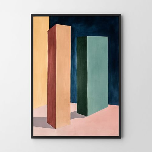 Plakat kompozycja geometryczna 21x29,7 cm A4 na Arena.pl