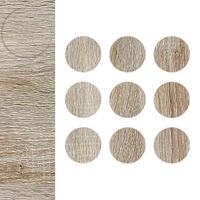 Zaślepki Meblowe Nalepki Melaminowe Dąb Sonoma fi 20 mm 9 sztuk ZM216