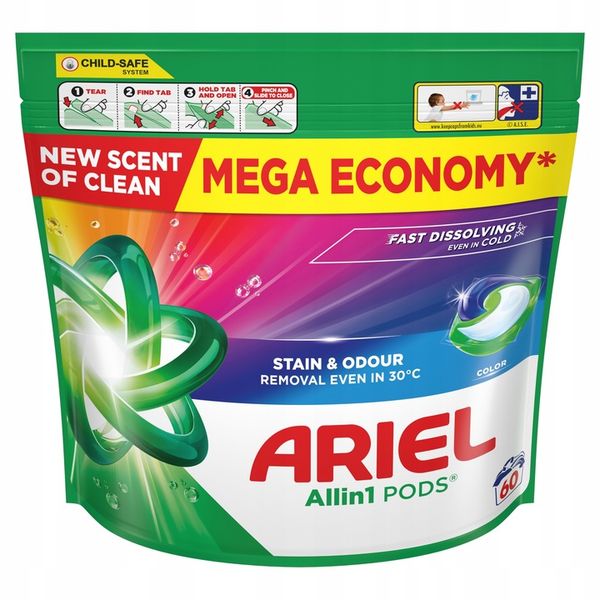 Ariel All-in-1 PODS Kapsułki do prania, 60 prań zdjęcie 1