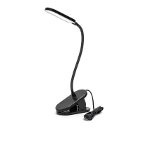 Lampa biurkowa LED 2,5W 160lm 4000K neutralna barwa z klipsem USB wygodne oświetlenie do biura