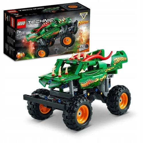 LEGO Technic Monster Jam Dragon Napęd PullBack 2w1 na Arena.pl