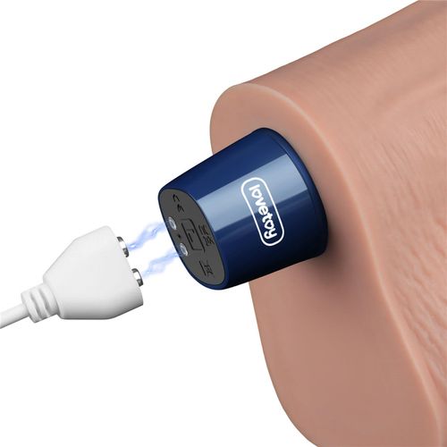 10" real softee rechargeable tpe vibrating dildo(flesh) na Arena.pl