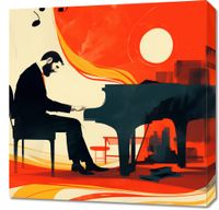 Obraz 60x60cm Pianista