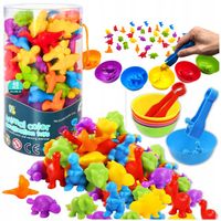 MONTESSORI NAUKA LICZENIA UKŁADANKA DINOZAURY