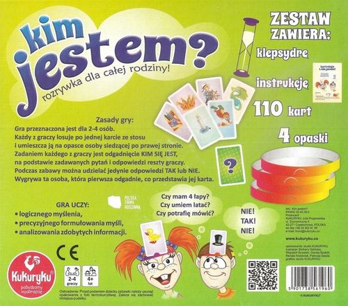 KIM JESTEM? Gra planszowa dla dzieci Kukuryku PL na Arena.pl
