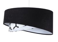 Lampa wisząca BLACK VELVET czarna/biała