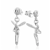 SREBRNE KOLCZYKI WRÓŻKI NA SZTYFT PRÓBA SREBRA 925