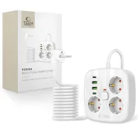 listwa zasilająca tech-protect pcs3x4, 3 gniazda sieciowe, 2xusb-a
