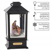 LAMPION ŚWIĄTECZNY Z WKŁADEM LED POZYTYWKA ŚWIĘTA RODZINA 13 x 13 x 30 CM