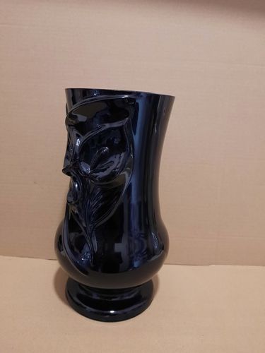 Wazon na cmentarz- Wazon Nagrobny W8 Czarny na Arena.pl