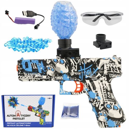 PISTOLET NA KULKI ŻELOWE WODNE AUTOMAT ELEKTRYCZNY BEZPIECZNY OKULARY na Arena.pl