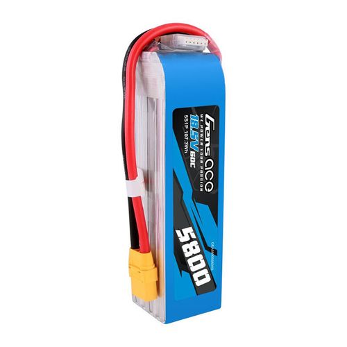 Akumulator Gens ace 5800mAh 60C 18.5V 5S1P Lipo z konektorem XT90 plug na Arena.pl