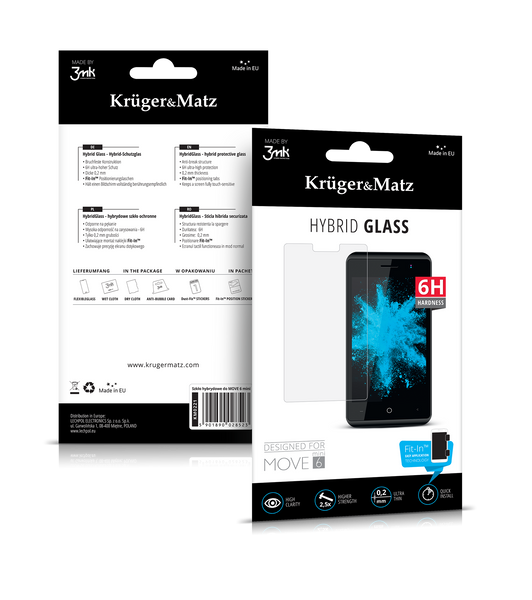 KM0221 Szklo hybrydowe Kruger&Matz do Move 6 mini zdjęcie 1