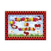 Zaproszenia urodzinowe Biedronka, 10 szt.