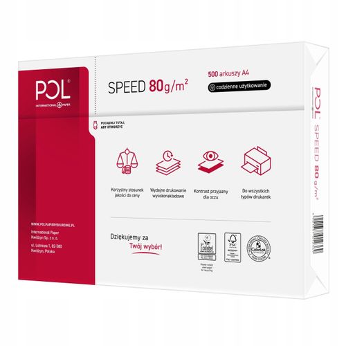 Papier Ksero Polspeed A4 (500) 80G/M2 A'5 2369 na Arena.pl