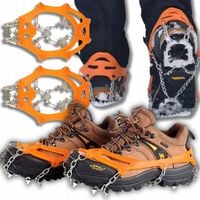 RACZKI NA BUTY ANTYPOŚLIZGOWE ŁAŃCUCHY KOLCE TURYSTYCZNE + ETUI 36-40