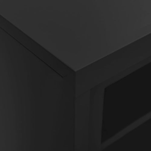 Szafka z drzwiczkami przesuwnymi, antracyt, 90x40x90 cm, stal na Arena.pl