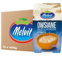 MELVIT Owsiane płatki błyskawiczne 400 g x 12 sztuk