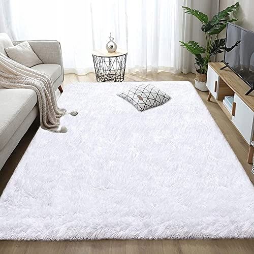 Pluszowy Dywan Shaggy Puszysty Do Salonu Miękki 140x200 Prostokąt na Arena.pl