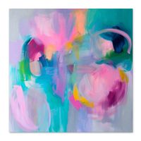 Obraz na płótnie abstrakcja kolorowa 100x100 cm