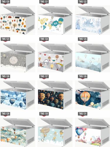 Naklejka samoprzylepna na zamrażarkę zmywarkę pralkę AKWARELOWE ZWIERZĘTA na Arena.pl