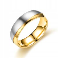 OBRĄCZKA ŚLUBNA PIERŚCIONEK STALOWA 316L r.19