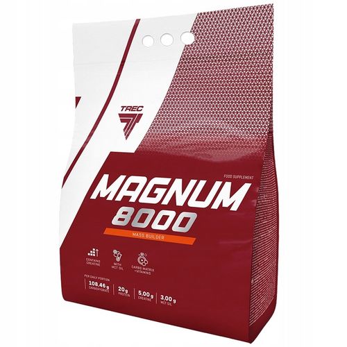 TREC MAGNUM 8000 5450g MEGA MOCNY GAINER NA MASĘ BIAŁKO WĘGLOWODANY na Arena.pl