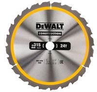 PIŁA TARCZOWA DO DREWNA 315/30MM, 24 ZĘBY - DW DT1961-QZ
