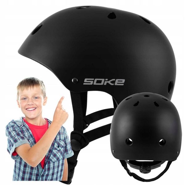 KASK DLA DZIECKA CHŁOPCA +12 LAT NA HULAJNOGE ROWER BEZPIECZNY ROZMIAR L zdjęcie 1