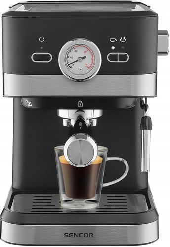 Ekspres do kawy Ciśnieniowy Kolbowy Sencor 1050W 20bar + Spieniacz mleka na Arena.pl
