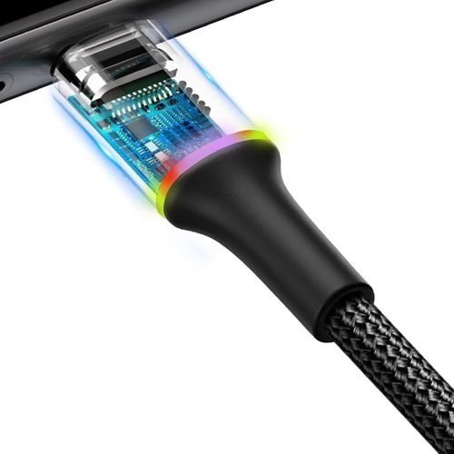 Baseus halo data cable USB For Type-C 3A 0.25m Black na Arena.pl