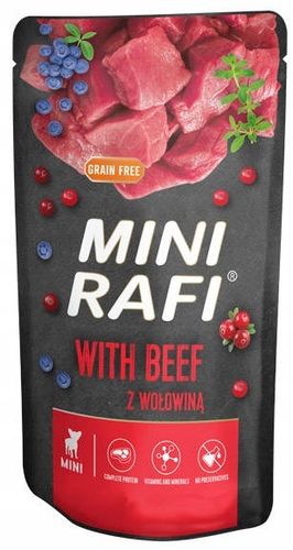 MOKRA KARMA DLA PSA DOLINA NOTECI RAFI MINI MIX SMAKÓW 20X150G MAŁE RASY na Arena.pl