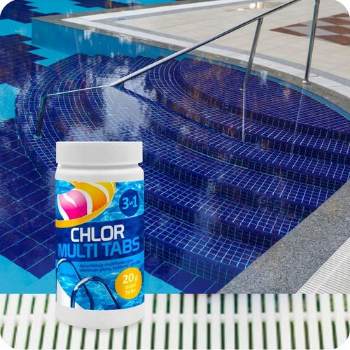 Chlor do basenu multi tabletki GAMIX 3w1 chemia spa 1kg 50x 20g na Arena.pl