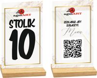NUMER STOLIKA DO RESTAURACJI TWÓJ NAPIS LOGO KOD QR z menu NADRUK