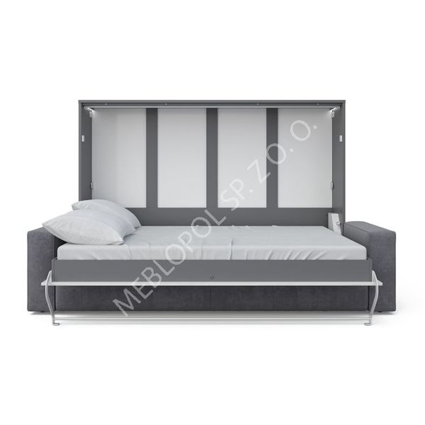 PÓŁKOTAPCZAN MEBLOPOL 140H poziomy WHITE MONACO/SLATE GRAY - DUŻY WYBÓR zdjęcie 2