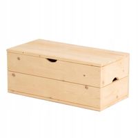 Skrzynia Drewniana Na Balkon Siedzisko Kufer do Przechowywania Skrzynka