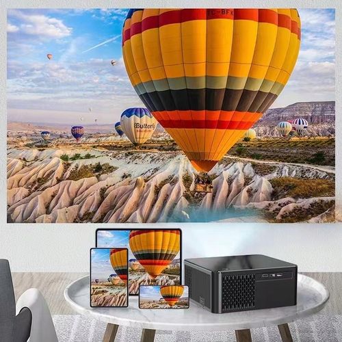 PRZENOŚNY PROJEKTOR RZUTNIK GŁOŚNIK MaxSHOW ANDROID SMART TV WIFI FULLHD 4K na Arena.pl