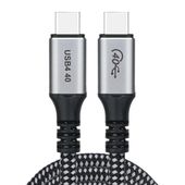 kabel przewód usb-c 240w 8k 60hz 1.2m czarny
